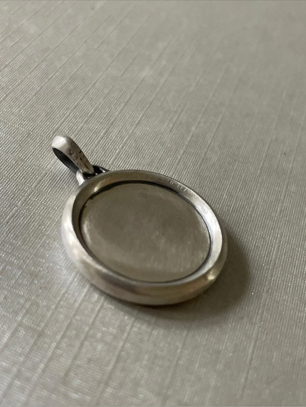 Sterling Saint Christopher Round Medal Pendant - Sterling Silver Tone